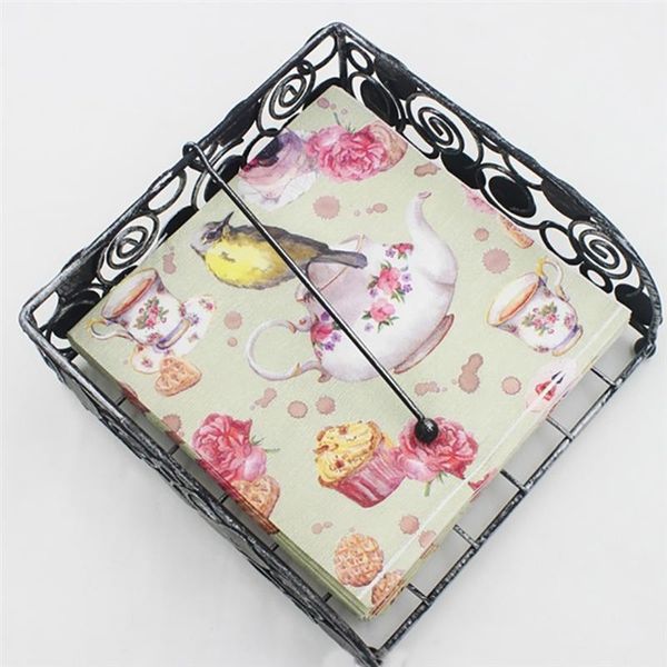 

40 sheets bird printed napkins creative paper towels facial tissues printed napkin paper for wedding birthday baby shower dinner disposable