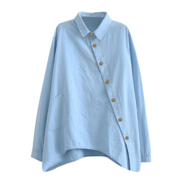 

women casual fashion solid color long sleeve shirts, White