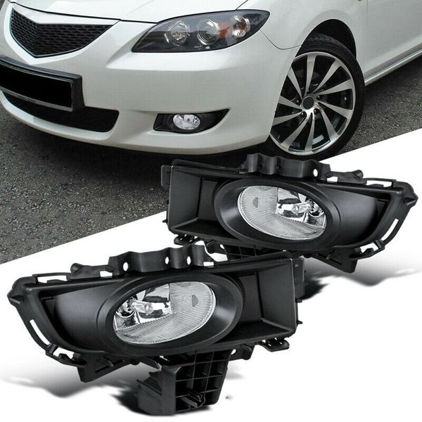 

car oem style directly replacement fog lamp lights for mazda 3 m3 2008-2010w/bulb+switch+wire+bezel/1set