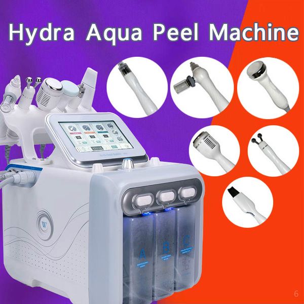 

6in1 h2-o2 hydra dermabrasion aqua peel rf bio-lifting spa facial hydro water microdermabrasion facial machine холодный молоток кислородный