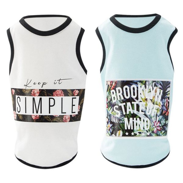 

dog shirt summer letters dog clothes for small dogs chihuahua t shirt cute puppy vest yorkshire terrier pet clothes