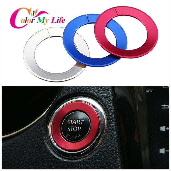

color my life 1pc car ignition key ring protection cover trim sticker fit for infiniti q50 q50l q60 q70 q70l qx50 qx60 qx70