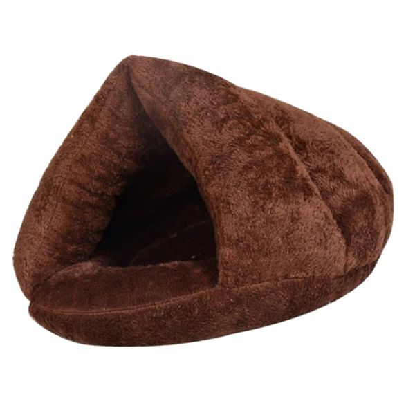 

pet bed soft cat lounger snooze slepping triangle cushion nest