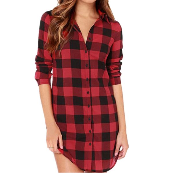 

women shirts blouses 2020 arrival blouse long sleeve shirt turn down collar shirts fashion plaid female camisas femininas, White