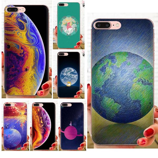 

iphone cover fundas earth painting for xiaomi redmi mi 4 7a 9t k20 cc9 cc9e note 7 8 9 y3 se pro prime go play soft mobile phone covers