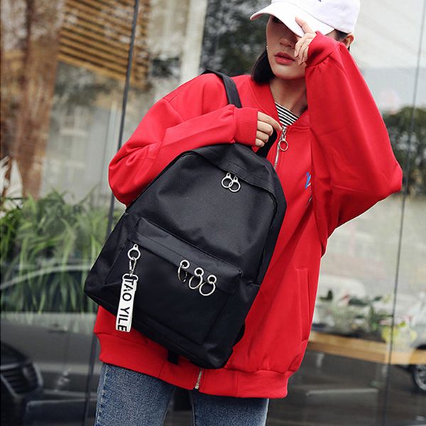 

au stock canvas backpack men womens school travel rucksack lapshoulder bag