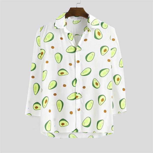 

man shirt with fun shirts men dress printed thin breathable turn down collar long sleeve casual momordica grosvenori shirts, White;black