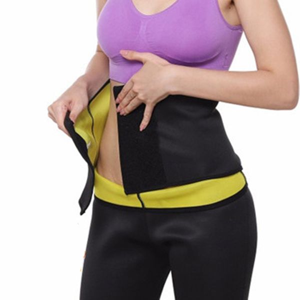 

waist support women trainer belt tummy control cincher trimmer sauna sweat workout girdle slim belly band, Black;gray