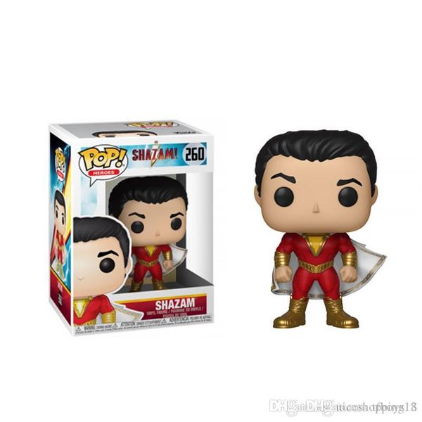

lxh brandnew funko pop 260# dc shazam anime figures action figures xmas gifts toys doll new arrvial pvc toy with retail package