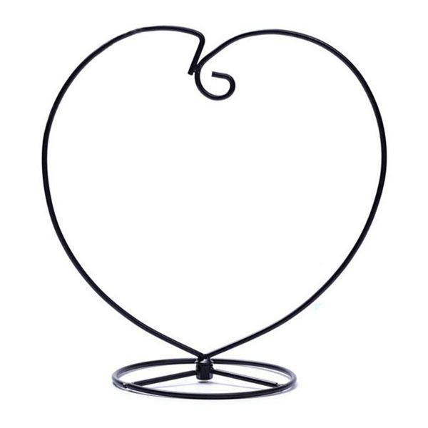 

micro landscape suspension heart shaped hob iron rack garden decor