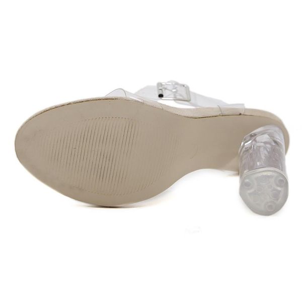 

fashion thick heel high-heeled leisure shoes sandals t8726, Black