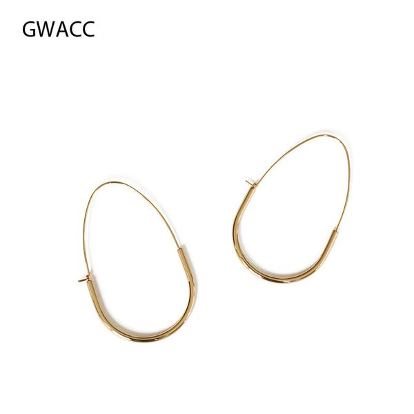 

gwacc gold color metal thin hoop earrings for women girls minimalist geometric round hoops earrings boho circle, Golden;silver