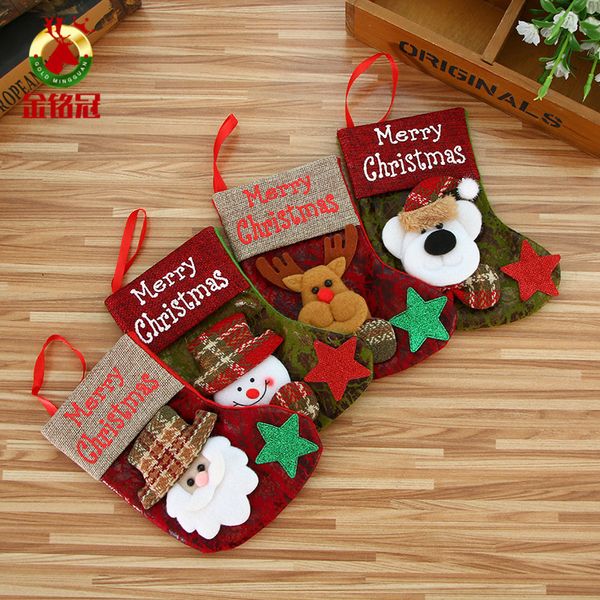 

christmas decor supplies new year gift santa snowman christmas socks socks gift bags