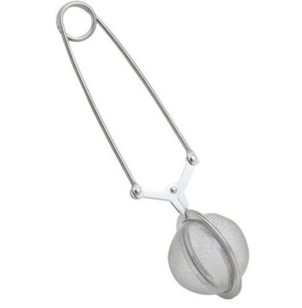 

wholesale loose spring stainless steel spoon tea mesh ball infuser filter teaspoon squeeze strainer wedding favor gift