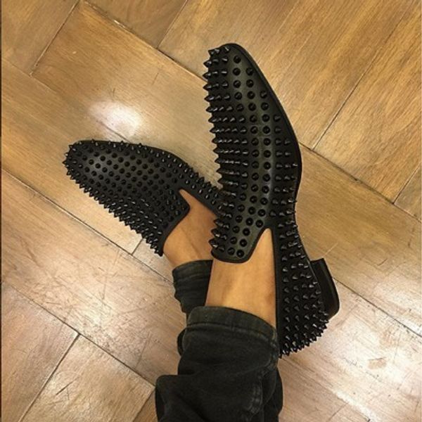 

black spikes oxfords shoes,men wedding dress shoes business at important place,red bottom flat men shoes t07