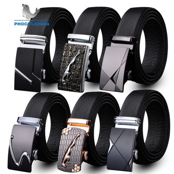 

mens fashion belt pu leather automatic buckle men black belt designer popular casual business male belts luxury 3.5 cm, Black;brown