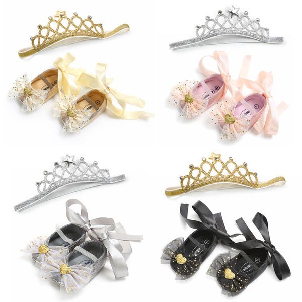 

2pcs infant toddler girl shoes new arrival children kids newborn baby girl anti-slip princess rhinestone sequins lace shoes