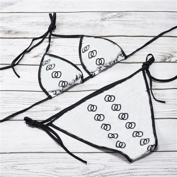 

женщин дизайнер сексуальный леди купальник бикини бренд напечатанная письмом бренд купальники женщин бикини горячая двух частей бикини купал, White;black