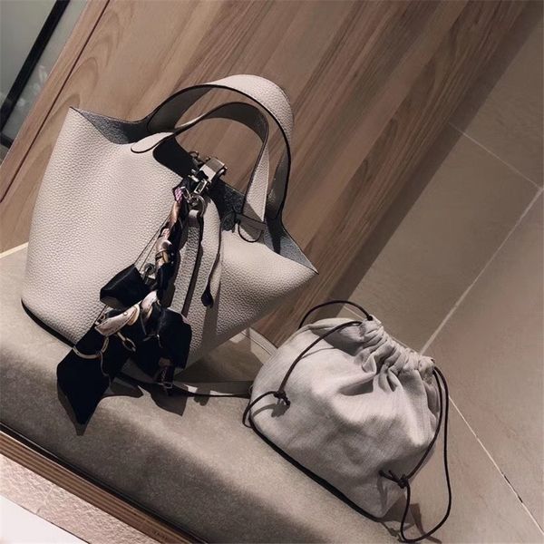 

конструктор класса люкс сумка mini сумка bucket plain простота хорошее качество кожи cfy2002292