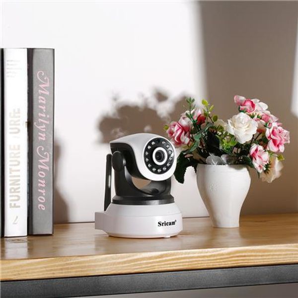 AM36403 Sricam 1280*720 Telecamera di sicurezza esterna Impermeabile Wireless Wifi House Webcam - Spina UE