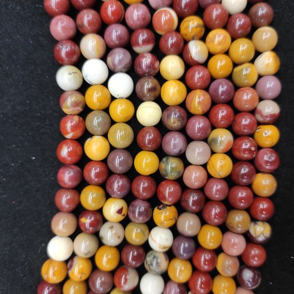 

factory sell natural stone mookaite egg yolk loose beads 4 6 8 10 12mm fit diy bracelet necklace for jewelry making wholesale