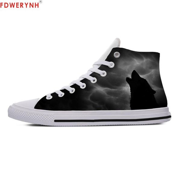 

men walking shoes customized canvas shoes starry wolf tshirt high independent design women breathable custom