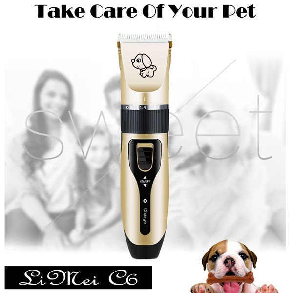 

2019 dog hair trimmer pet hair remover cutter grooming cat electrical pet clipper rechargeable low-noise pets hair cut machine