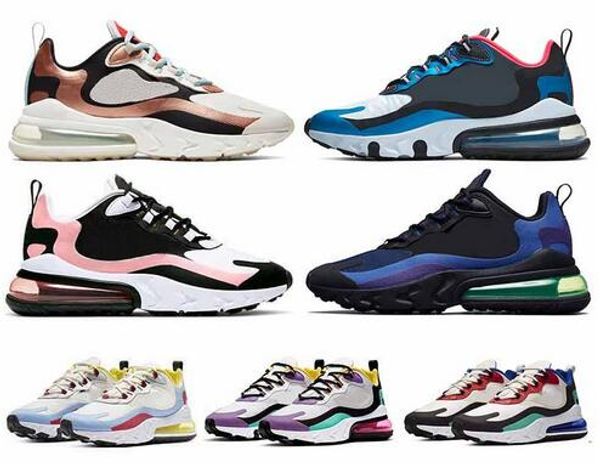 

270 react mens designer trainers triple black white bauhaus reacts gold bleached coral optical women run script running shoessneakers