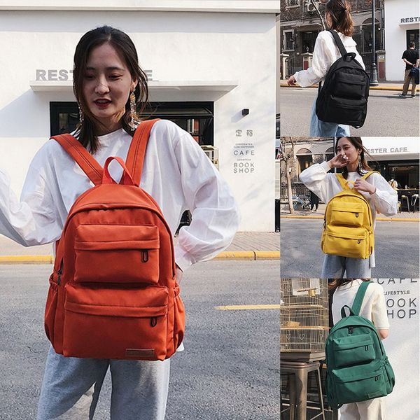 

heflashor new waterproof nylon backpack for women multi pocket travel backpack female school bag for teenage girls book mochilas