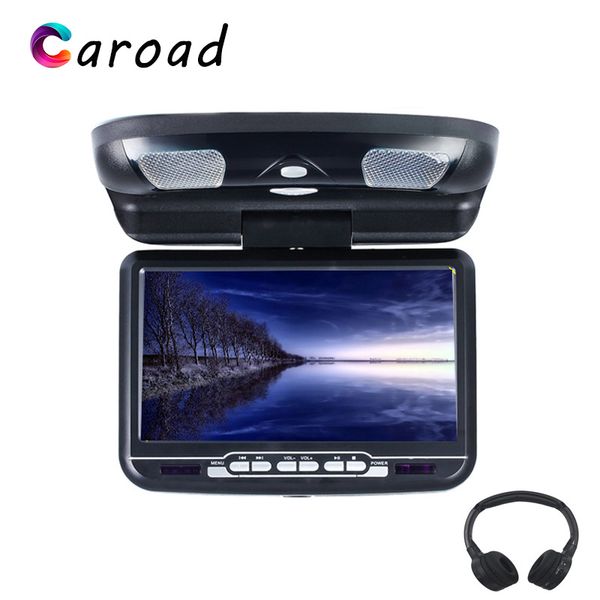 

dvd player car support usb sd 32 bits game built-in ir/fm transmitter roof mount monitor 9 inch led digital screen mp5 monitors