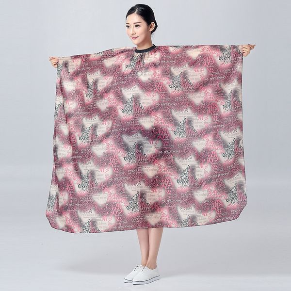 

salon professional hair styling cape,letter printing hair cutting coloring styling waterproof cape hairdresser wai cloth barber cape
