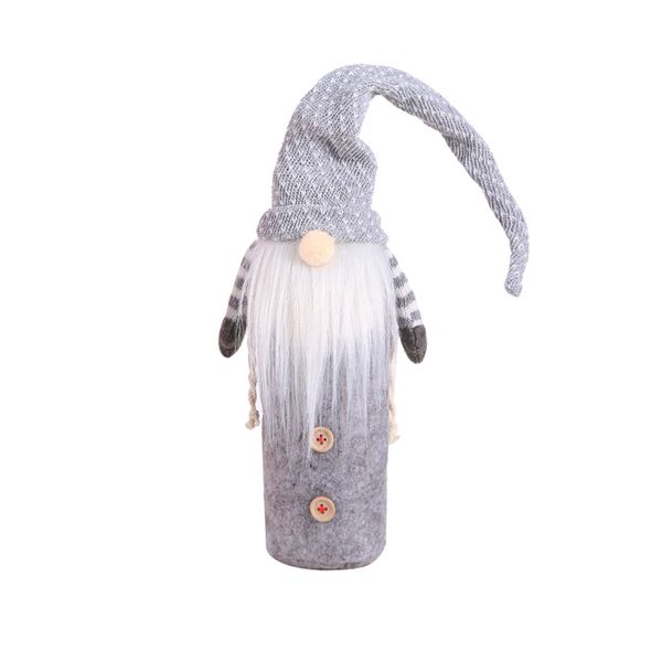 

мини-аксессуары украшения рождественская вечеринка санта-клаус портативный защитный детский колпачок нетканый крышка от бутылки вина фестива