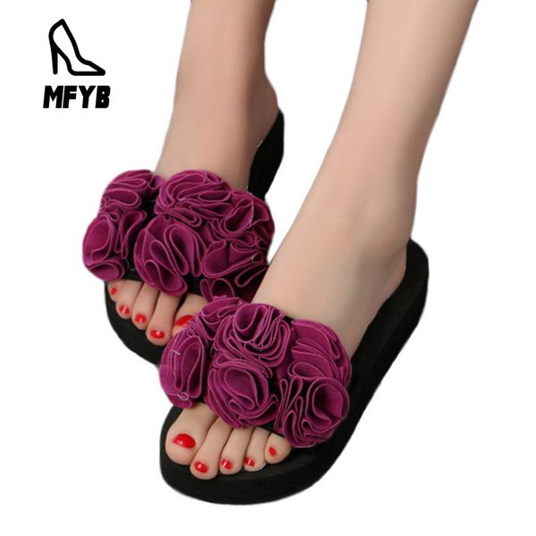 

mfyb torridity woman shoes women flower torridity sandals slipper indoor outdoor -flops beach shoes ladies slipper, Black