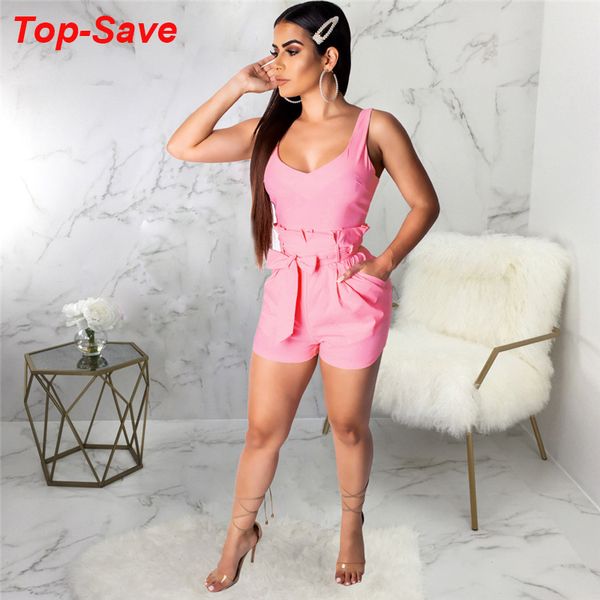 

streetwear plus size rompers solid backless vintage ladies playsuit fashion slim shorts jumpsuit elegant ruffles summer overalls, Black;white