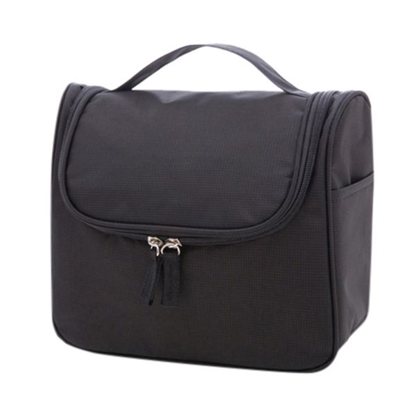 

pure color waterproof high-capacity makeup bag storage bag hand hanging wash