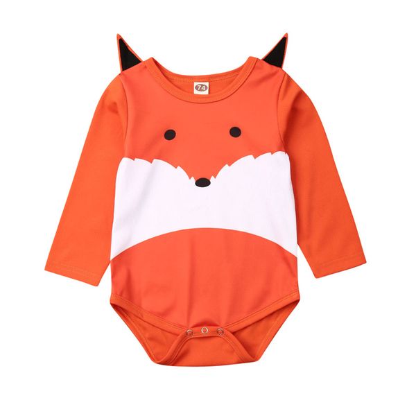 

3-18m newborn kid baby girls boys clothes long sleeve cartoon animal print romper lovely jumpsuit new bron baby outfits, Blue