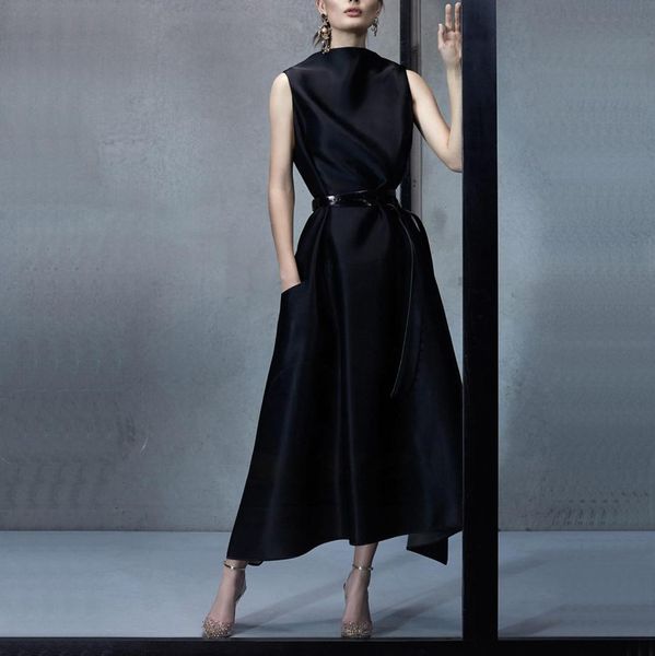 

ladies temperament sleeveless dress fashion women's summer sleeveless o-neck bandage cocktail ball dress #0626, Black;gray