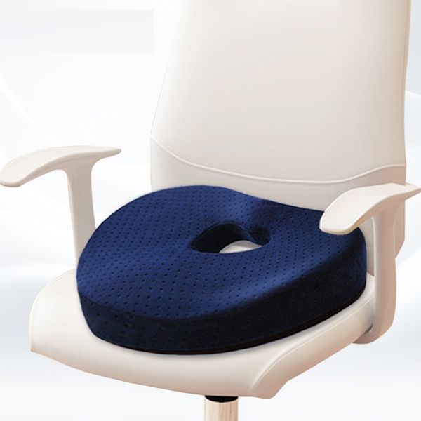 

orthopedic coccyx round pillow for chair wheelchair office worker students hip pad for girl memory foam velvet fabric material
