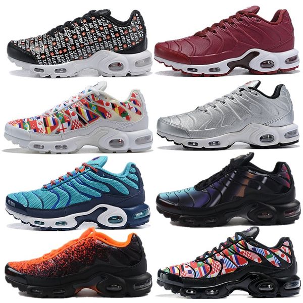 

2019 new wmns plus tn se mens running shoes fashion black orange white yellow blue frequency pack sneakers zapatillas shoe