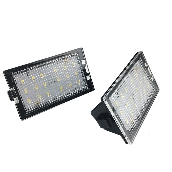 

2pcs error 18 led license plate lights lamp white