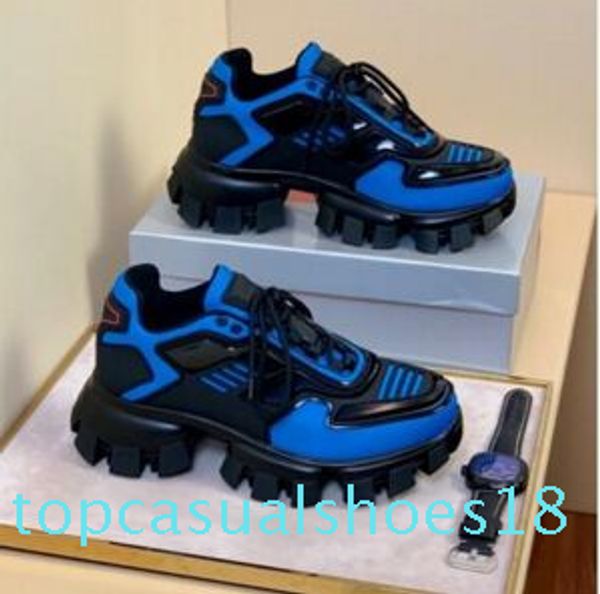 

new designer name brand man casual shoes flat kanye west fashion wrinkled leather lace-up high trainers runaway arena shoes t18, Black