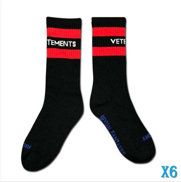 

new fashion men sport socks with letters women couple luxury designer socks for men underwear stockings clothing 6, Black