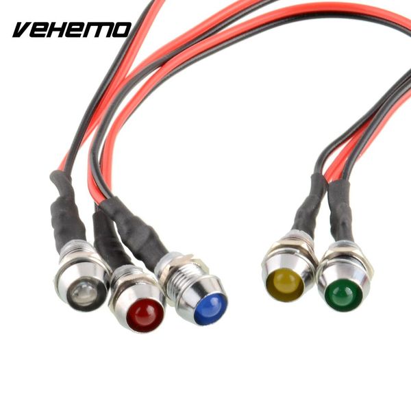 

5x led indicator light lamp pilot dash directional car truck motorcycle boat 12v