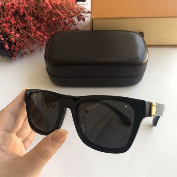 

new luxury sunglasses for mens square sunglasses plank frame black uv400 with case, box and cloth z1085e, White;black