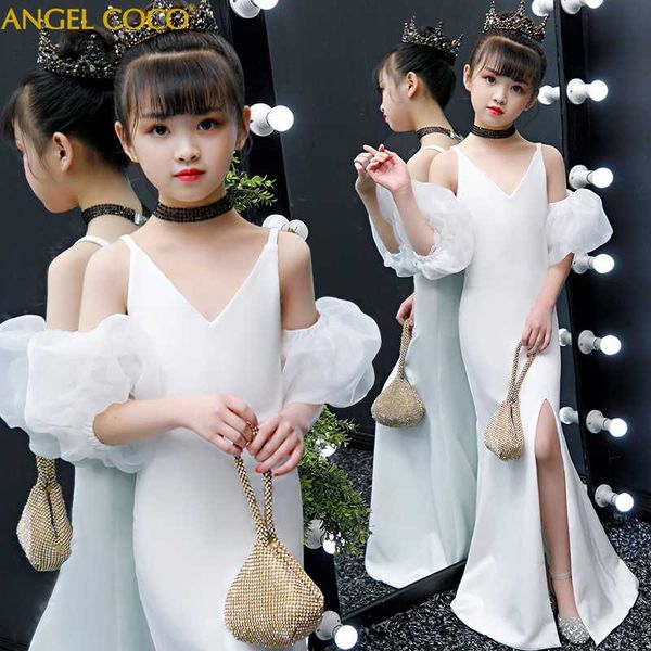 

girls clothes elegant princess dress 4 14 years girls wedding dresses for birthday party custom evening children clothing, Red;yellow