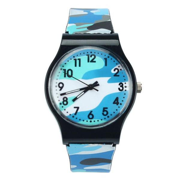 

2018 new fashion kids watches lovely watch children students watch kids watches good quality wristwatch dropship #4m02, Blue