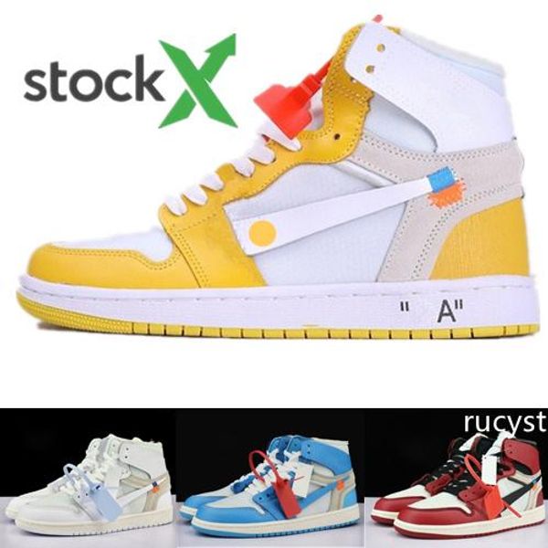 

new 1 high og triple black white mens basketball shoes blue women trainers chicago royal track red sneakers designer sports shoes size 5-12