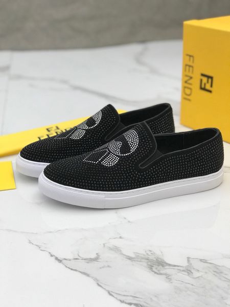 

high-end luxury fashiondesigner men's driving casual shoes lazy shoes without laces loafers triple platform vintage men's brand md, Black