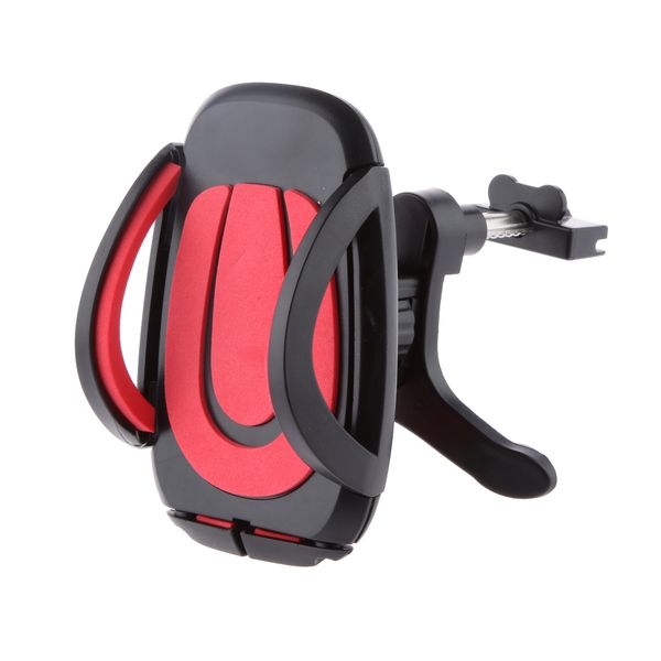 

360 degree car air vent mount cradle holder stand for gps cell phone -red