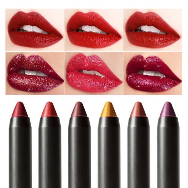 

6 colors matte lipstick waterproof cosmetic beauty long-lasting lipstick pen dukan brand cosmestic h020001 h020002